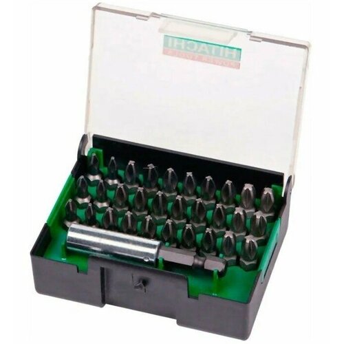 Набор бит Hitachi Набор из 31 насадки длина 25 мм_Phillips с магнитным держателем 752245 1018₽