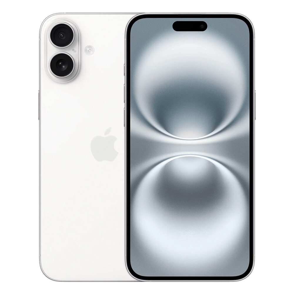 Смартфон Apple iPhone 16 256 ГБ, Dual: nano SIM + eSIM, белый — фото 1