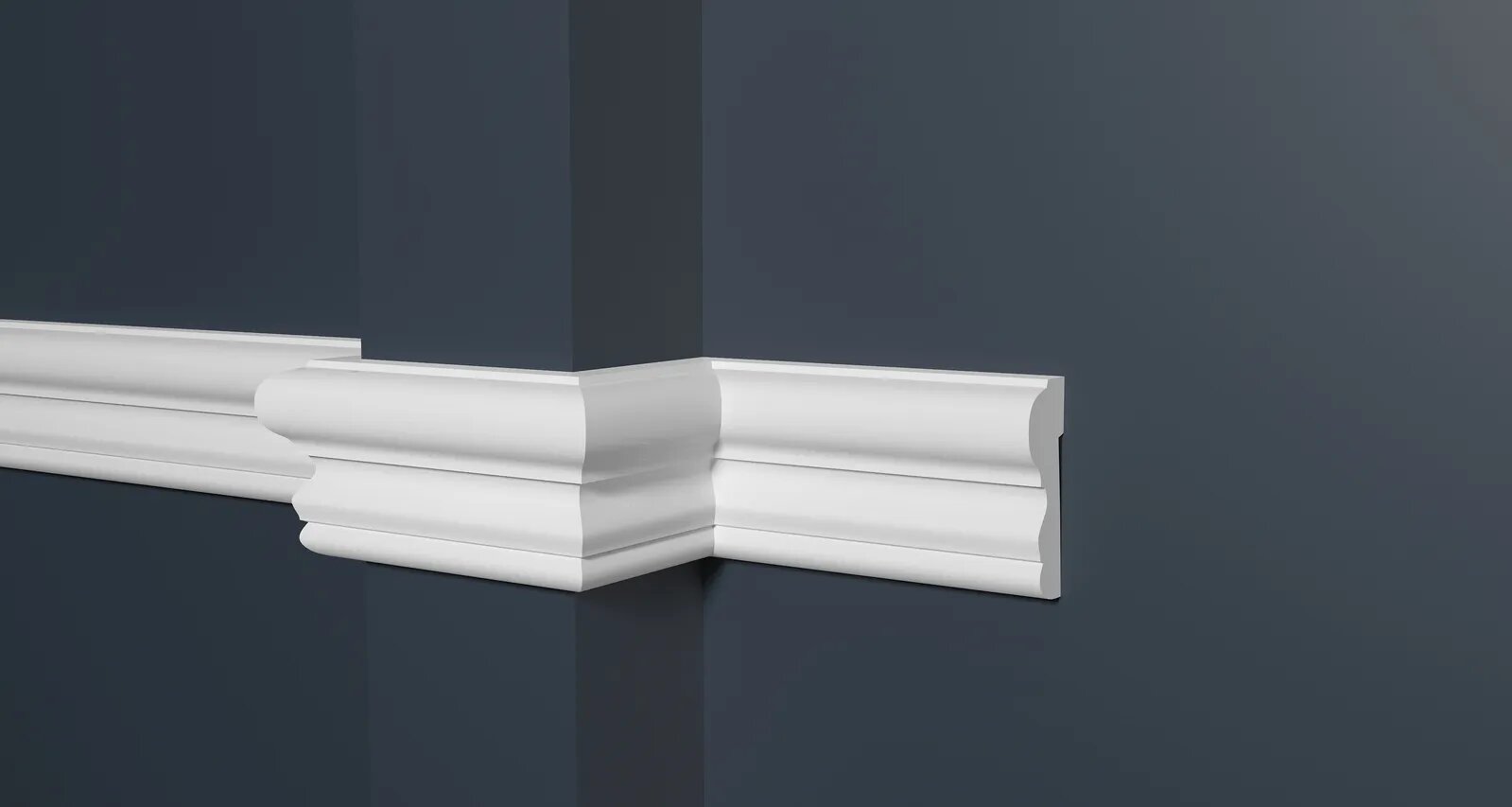Молдинг Decor Dizain DD400 дюрополимерный влагостойкий под покраску длина 2 м 1 шт.