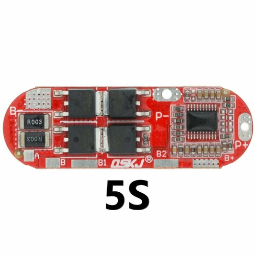 Защитная плата BMS для литий-ионных аккумуляторов AITEWIN ROBOT, 5S BMS 25A 21V