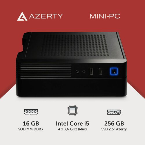 Изображение товара Мини ПК Azerty AZ-0039 (Intel i5-4570s 4x2.9GHz, 16Gb DDR3, 256Gb SSD, Wi-Fi, BT)