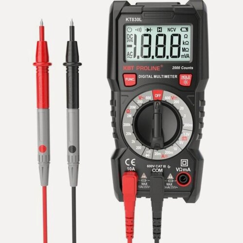 Изображение товара Мультиметр цифровой Квт KT 830L "PROLINE"