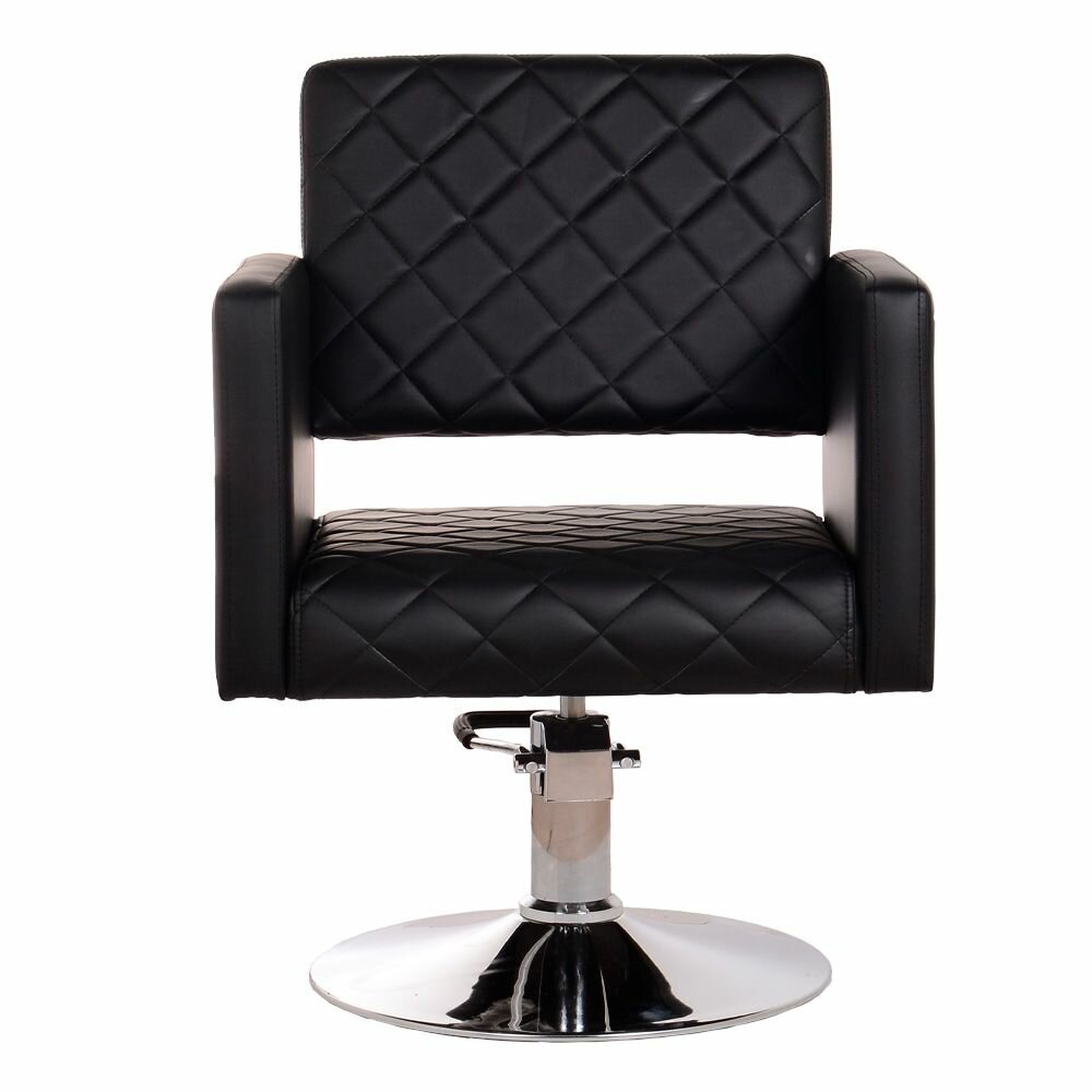 Парикмахерское кресло "Мио" черный цвет основание диск гидравлика