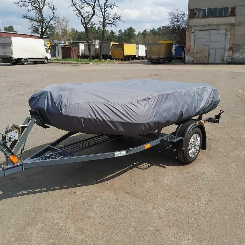 Тент на лодку ПВХ Светло-Серый 300-320 см.240 PU 2000 GLASH.
