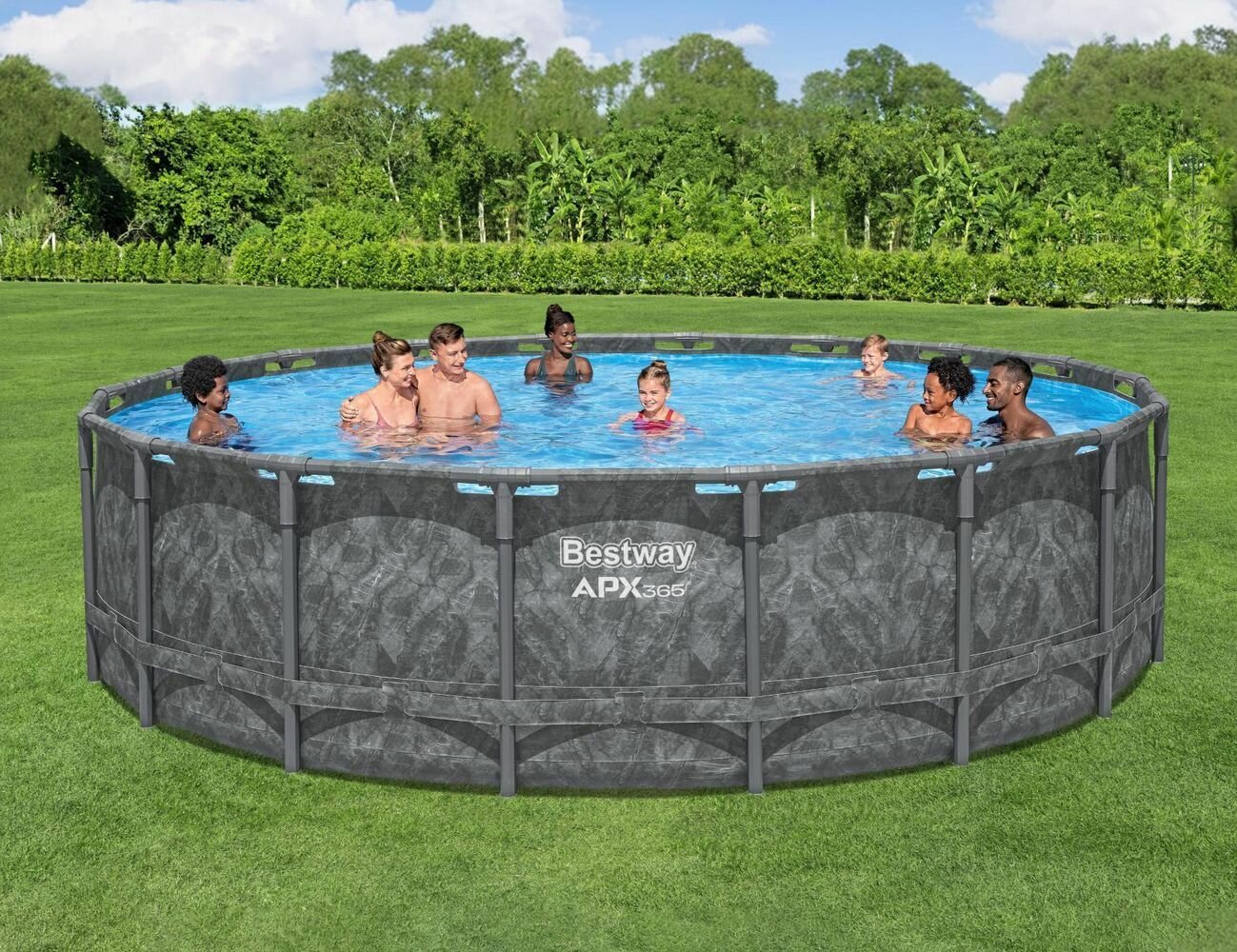 Бассейн каркасный Bestway APX 365 549 х 132 см + песочный фильтр-насос + аксессуары 561KC