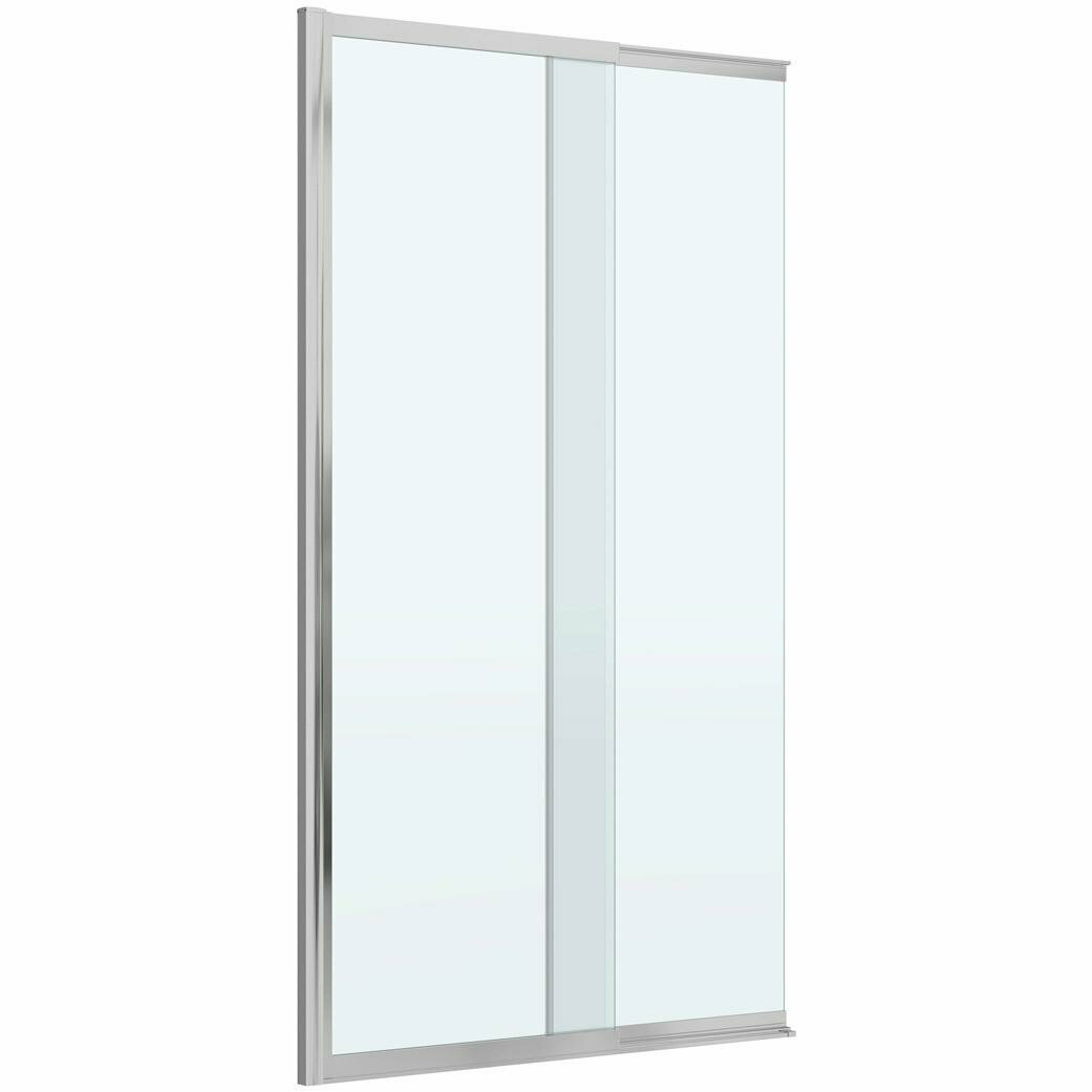 Шторка на ванну Cezares Slider 90 SLIDER-FIX-VF-11-90/150-C-Cr профиль Хром стекло прозрачное