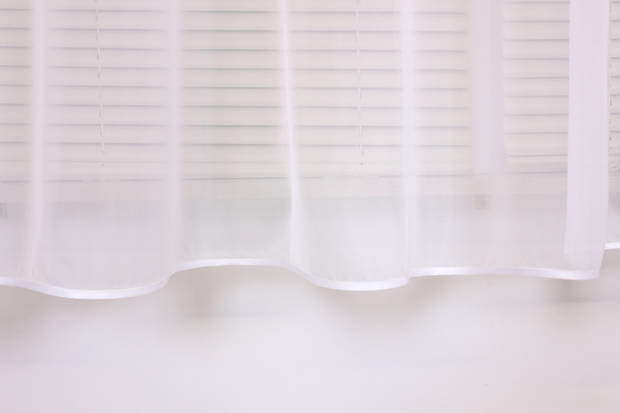 Тюль Декотекс "Маэстро", вуаль, белый, 290x200, крепление шторная лента, — фото 1