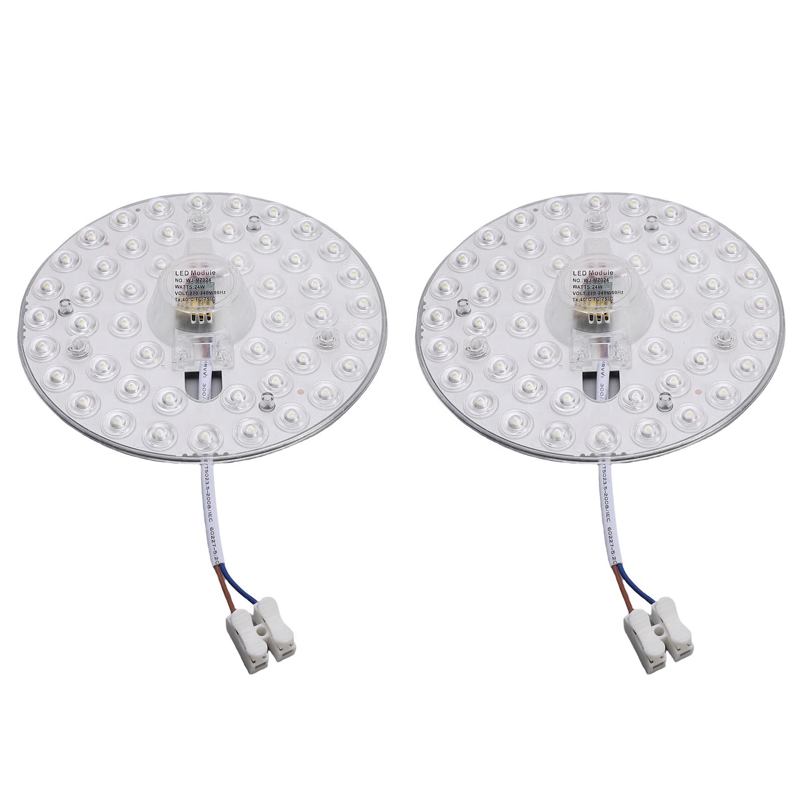 2 шт 24 Вт сменные модульные панели для потолочного освещения магнитные светодиодные доски для модернизации для спальни гостиной белое освещение круглое 155 мм/61 дюйма