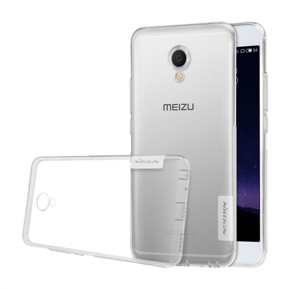 Накладка силиконовая Nillkin Nature TPU Case для Meizu MX6 прозрачная