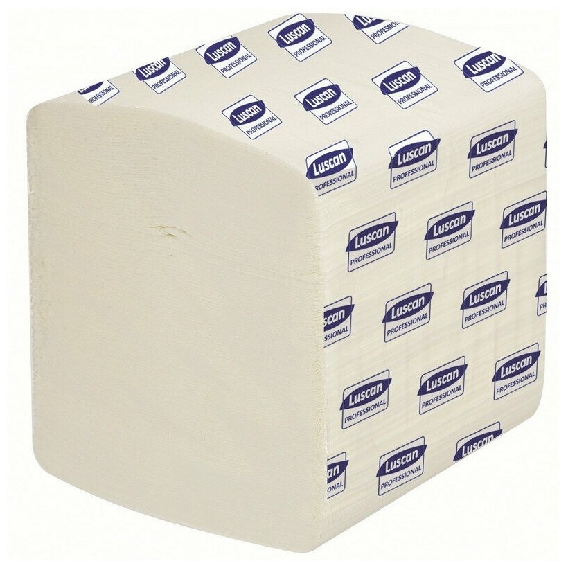 Туалетная бумага листовая Luscan Professional 2-слойная 30 пачек по 250 листов