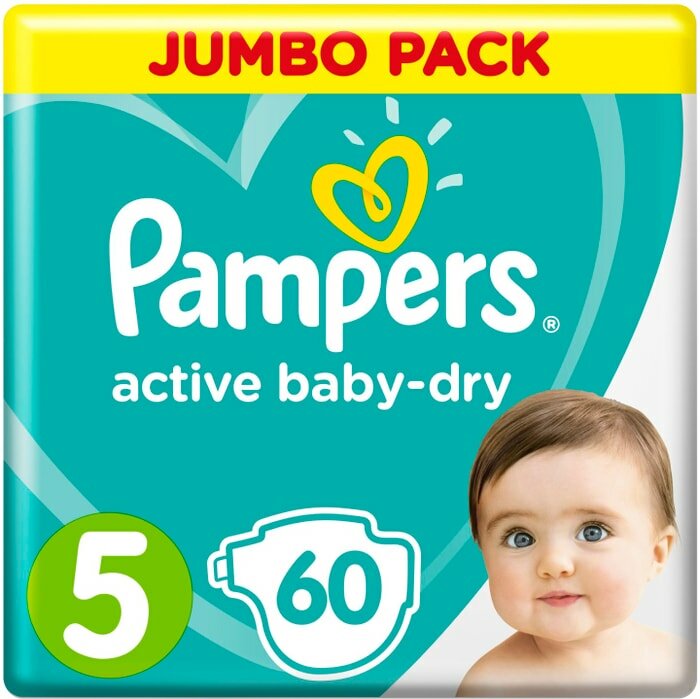 Подгузники Pampers Active Baby-Dry 5 размер / 11-16 кг 60шт