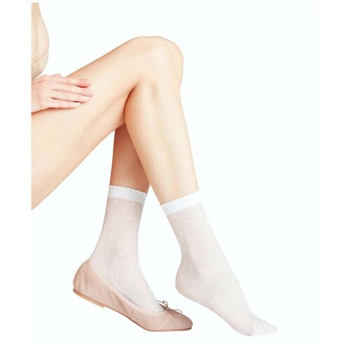 фото Женские носки falke, капроновые, 15 den, размер 35-38, белый