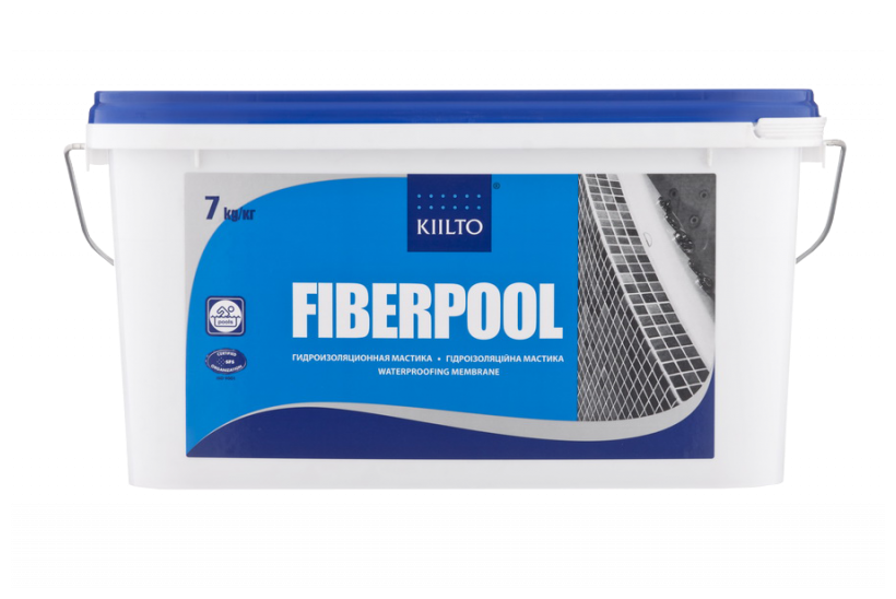 мастика гидроизоляционная Kiilto FIBERPOOL 7 кг., арт.T3723.300 - фото №7