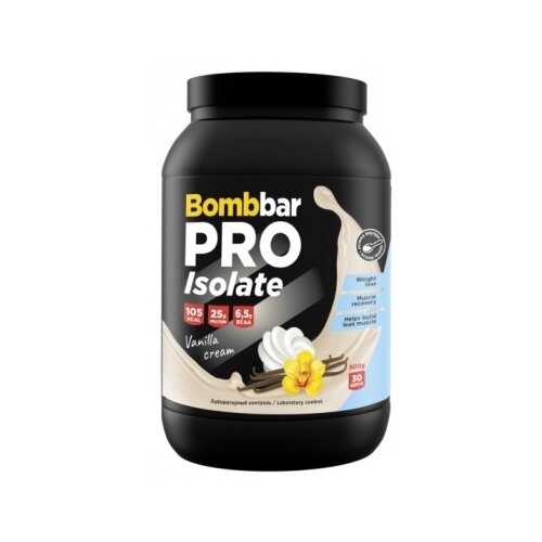 Протеин BOMBBAR PRO Isolate, 900 гр., ванильно-сливочный