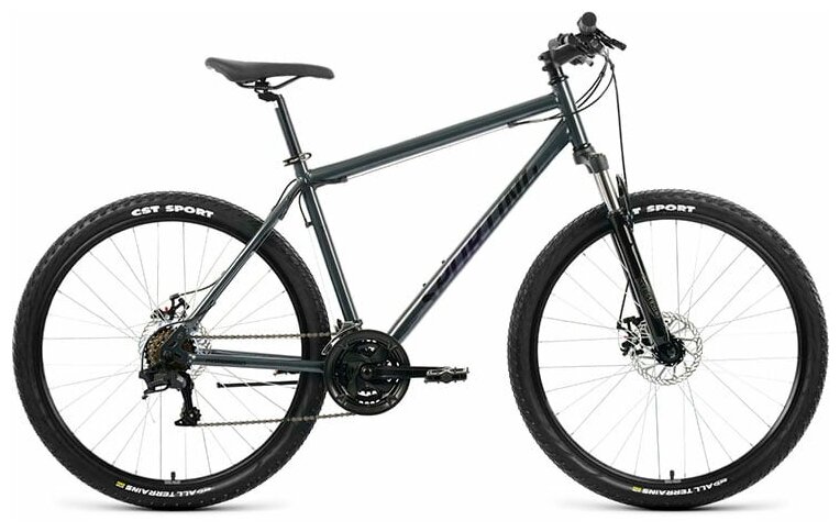 Велосипед горный Forward Sporting 27,5 2.2 D рама 17" темно-серый/черный 2022 года