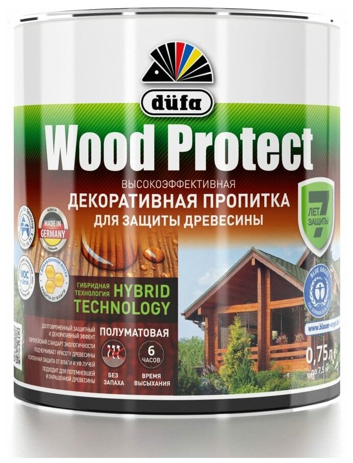 Пропитка для защиты древесины Dufa Wood Protect