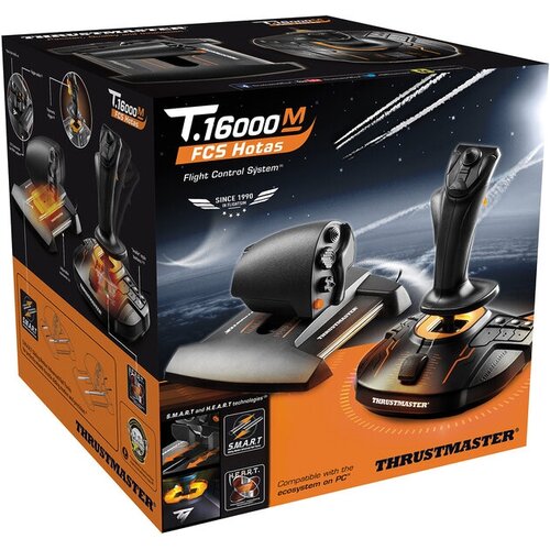 Джойстик Thrustmaster T16000M FCS Hotas черный 1547000₽