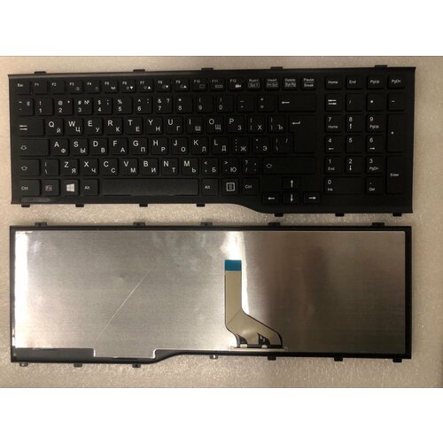 Клавиатура для ноутбука Fujitsu LIFEBOOK AH532, NH532 черная, с рамкой