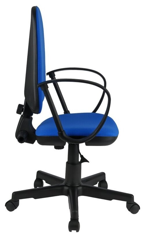 Компьютерное кресло Helmi HL-M30 Престиж для оператора, обивка: текстиль, цвет: черный/синий - фотография № 2