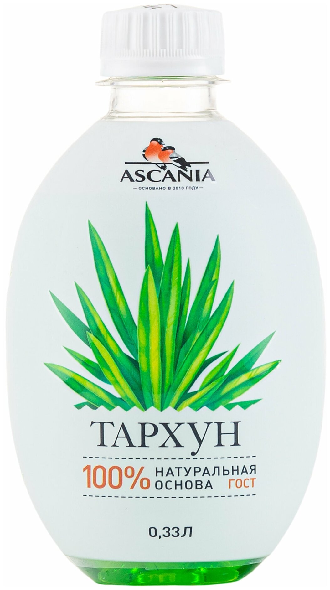 Газированный натуральный лимонад Ascania (Аскания), Тархун, пластиковая бутылка 0,33 литра (330 мл.) - 6 штук - фотография № 4