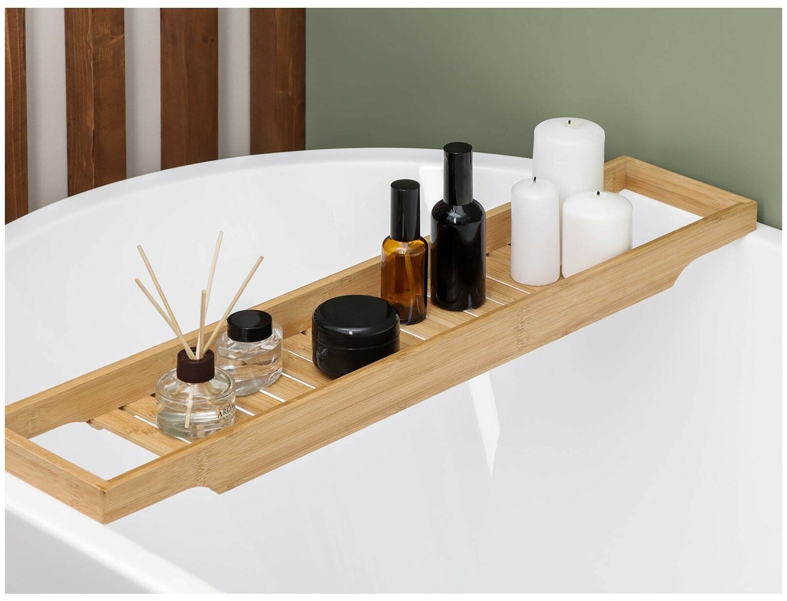 Полка для ванной SAVANNA 70×14×45 см бамбук