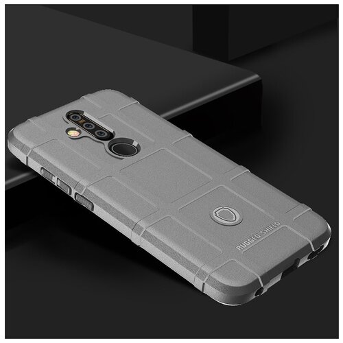 фото Чехол-бампер mypads для nokia x71 противоударный усиленный ударопрочный серый