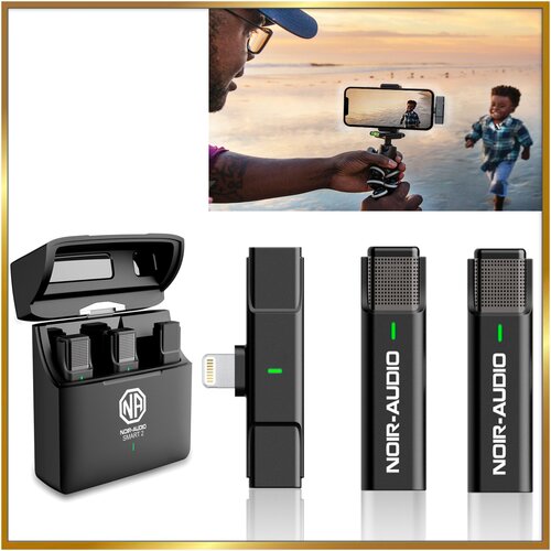 Двойной беспроводной петличный микрофон NOIR-audio Smart 2 Lightning DUOS 907800₽
