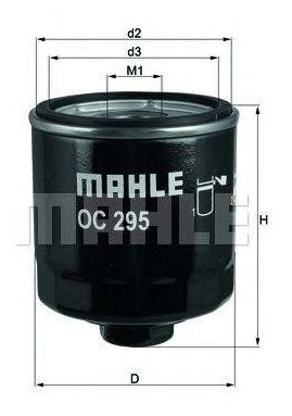 Mahle фильтр масляный oc295