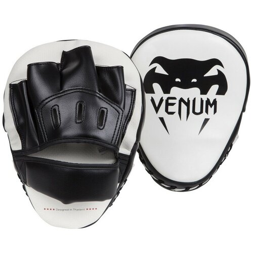 фото Лапы venum light focus mitts - ice/black 1 пара