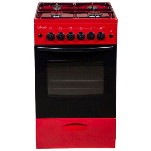 Плита Комбинированная Лысьва ЭГ 401 МС-2у вишневый стеклянная крышка 2050000₽