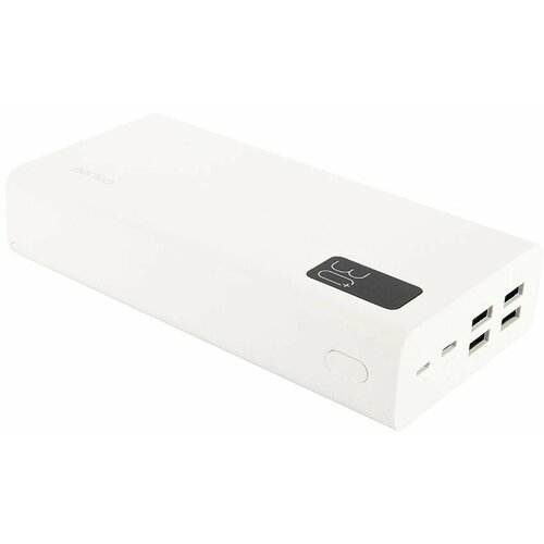 Внешний аккумулятор PERFEO MOUNTAINS 30000 mAh/LED, Type-C/4 USB/Выход: 3A, max 22.5W/White (PF_D01)