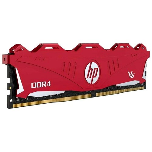 Модуль памяти DDR4 16Gb 2666MHz HP V6 18-18-18-43 с радиатором, красный (7eh62aa) .