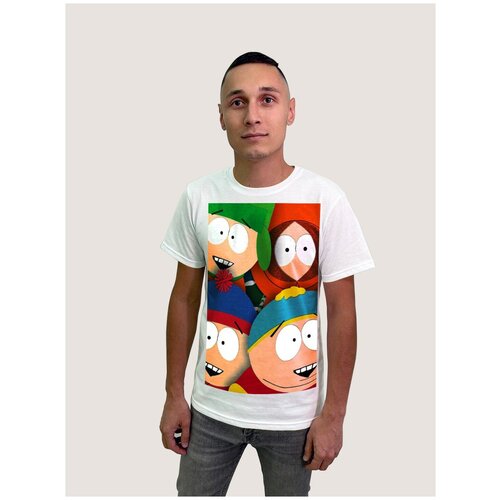 фото Футболка, размер 2xl, белый будь на стиле