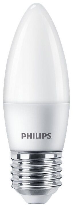 Светодиодная лампа Philips E27 4000K (дневной) 6 Вт (48 Вт) - фото №1