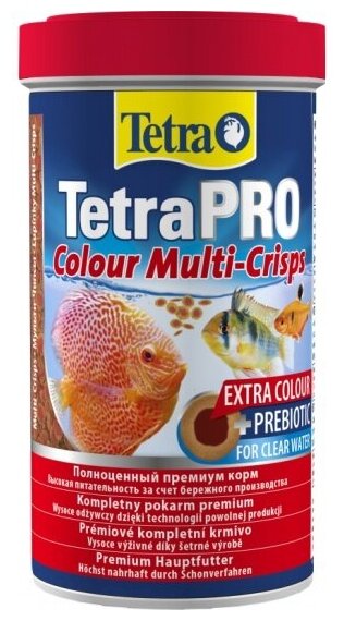 Корм для усиления насыщенности окраса Tetra Pro Color Crisps 500 мл
