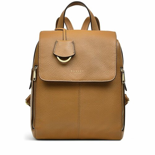 Рюкзак Radley, натуральная кожа, внутренний карман, коричневый