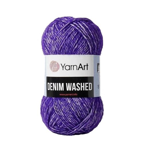 пряжа yarnart denim washed 30% акрил 70% хлопок 130 м 1 шт 50 г 917 коричневый 9554801 Пряжа YarnArt Denim Washed, 1 % хлопок, 30 % акрил, 50 г, 130 м, 10 шт., 921 фиолетовый 130 м