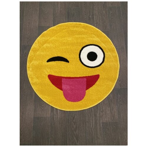 Ковер NC17 - YELLOW - Круг - коллекция SMILE 1.00x1.00