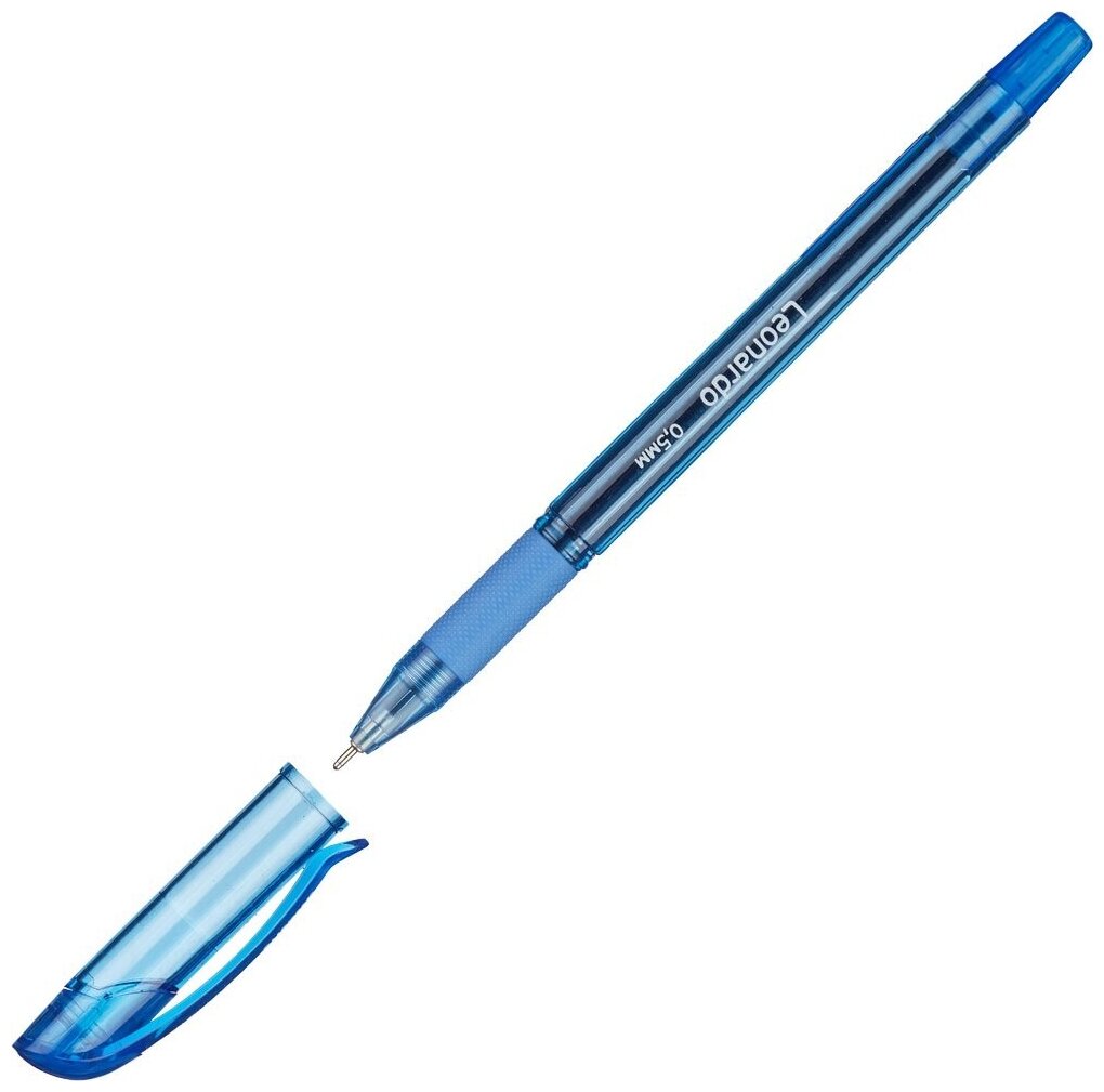 Ручка шариковая Attache Selection Leonardo, с манжеткой, синий стержень
