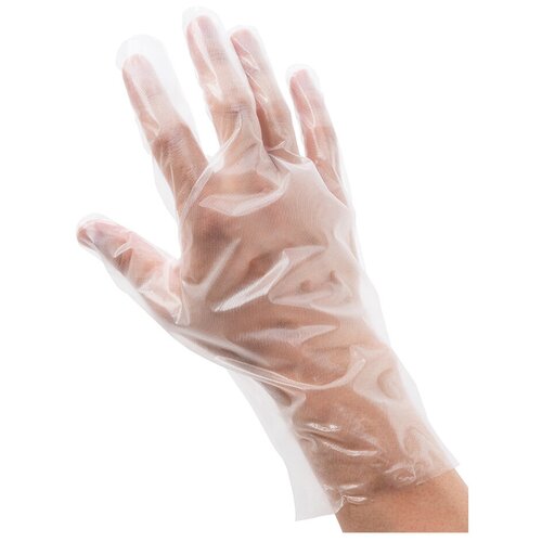 Перчатки полиэтиленовые одноразовые, Propaq, размер L, 50 пар, 100 штук