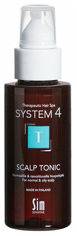 Sim Sensitive / System 4 T Climbazole Scalp Tonic Тоник для роста волос терапевтический Система 4, 50 мл