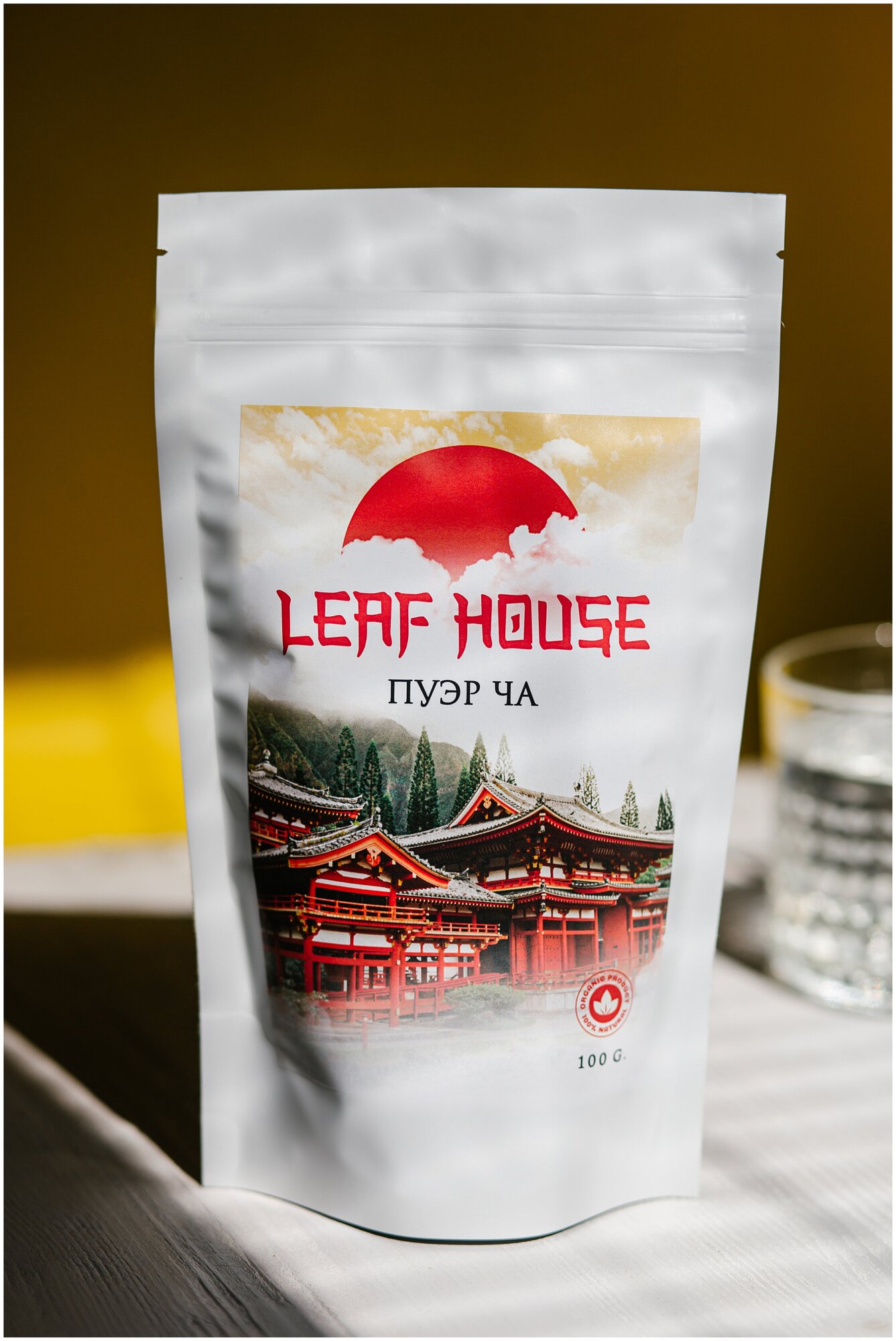 Чай Черный Шу Пуэр Шу Китайский Leaf House, 100г - фотография № 1