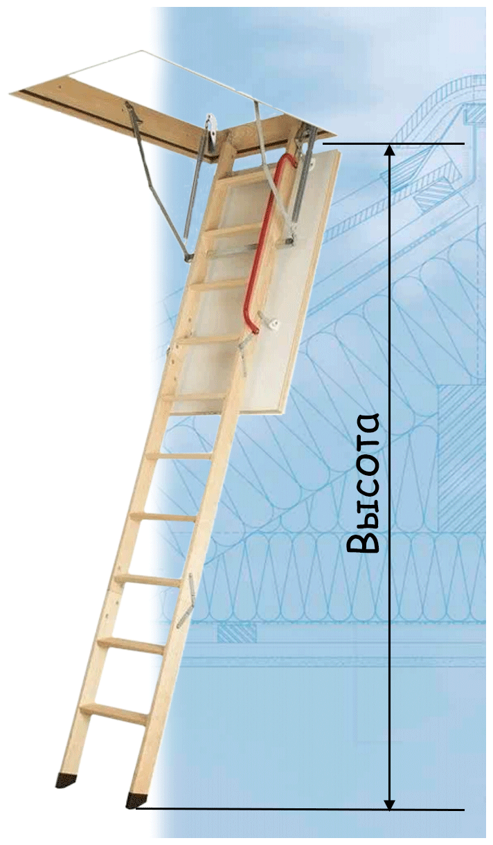 Лестница чердачная складная FAKRO LWK 60х120х280 см Факро - фотография № 10