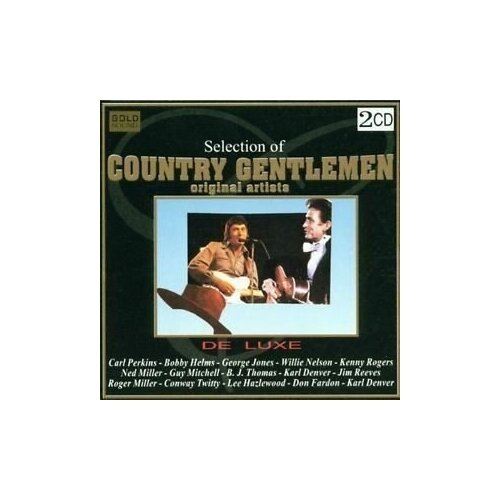 V/A Country Music Gentelmen-CARL PERKINS WILLIE NELSON KENNY ROGERS GUY MITCHELL De Luxe CD Чехия ( Компакт-диск 2шт)