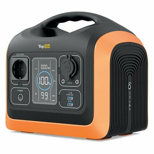 Электростанция портативная TopON TOP-X600 186000mAh 10A QC30PD30 2xUSB черныйоранжевый 103257 94660₽