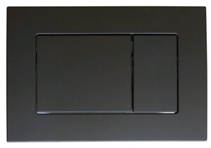 <b>Кнопка</b> <b>смыва</b> матовая чёрная (СИ 01.02.00.5) <b>для</b> инсталляции АО "Уклад" Клавиша <b>смыва</b> <b>для</b> инсталляции