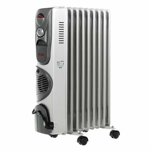 Масляный радиатор Ресанта ОМ-9АВ с терморегулятором 2400Вт 9 секций 4 режима белый 67322 596900₽