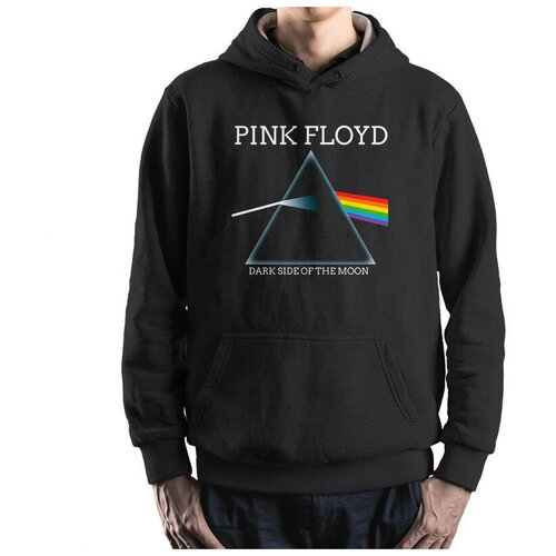 фото Толстовка / худи dream shirts pink floyd - the dark side of the moon мужской черный 52 размер