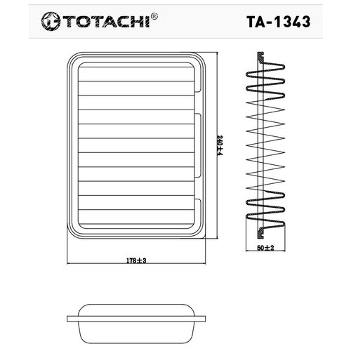 Фильтр воздушный TOTACHI TA-1343