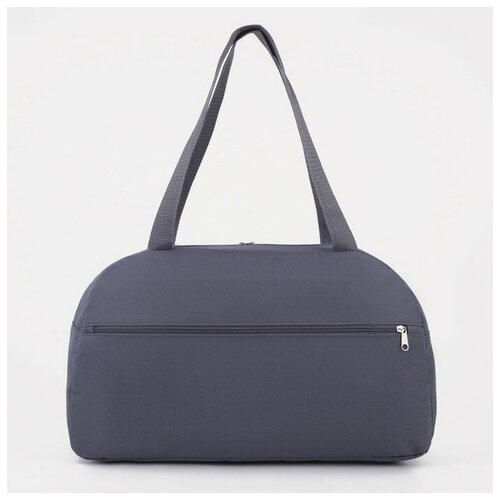 фото Сумка спортивная на молнии с подкладкой, наружный карман, цвет серый/розовый/белый зфтс